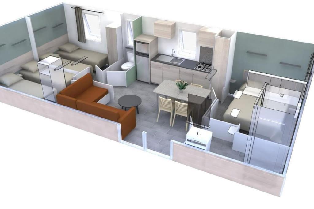 Calvi Mobil-Home Neuf Particulier Sur Camping Люмио Екстериор снимка